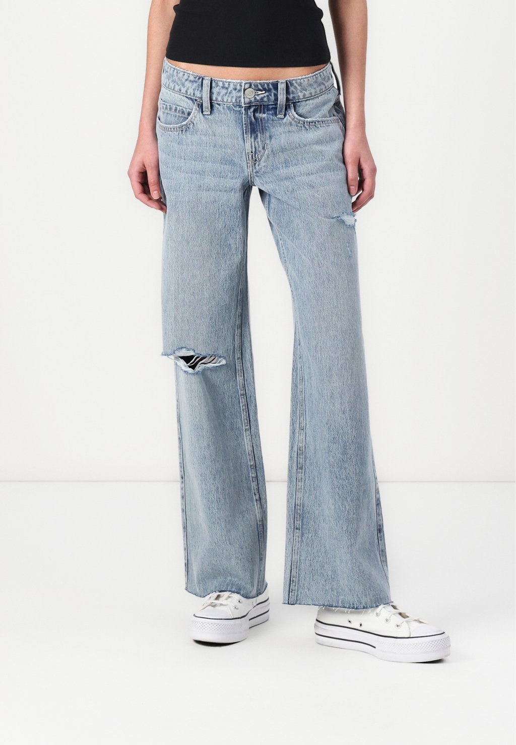 

Джинсы свободного кроя Hollister Co., цвет Light Blue Denim