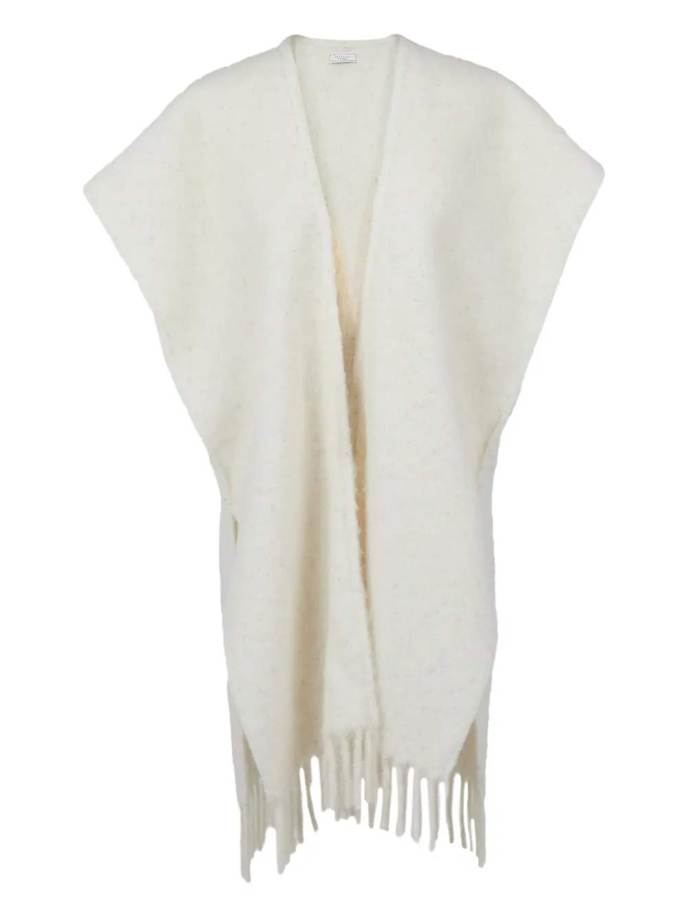 

Кейп с бахромой Peserico, белый