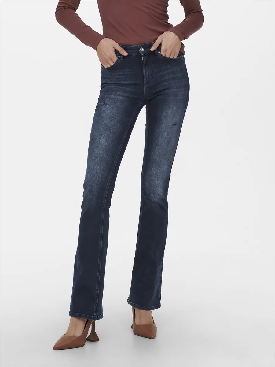 

Only джинсы буткат "ONLBLUSH MID FLARED DNM REA409 NOOS", синий