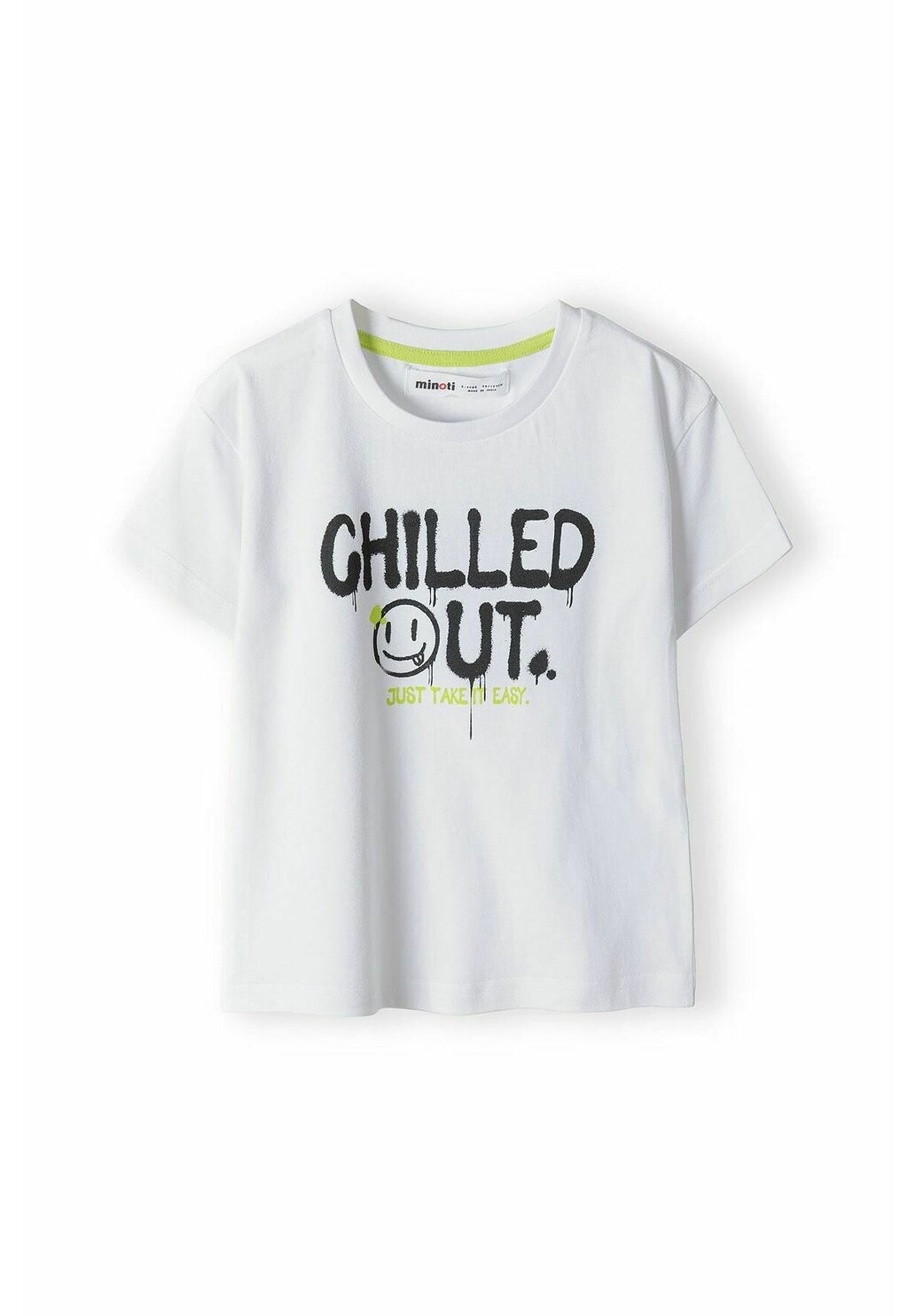 

Футболка с принтом SHORT SLEEVE WITH PRINT MINOTI, цвет white