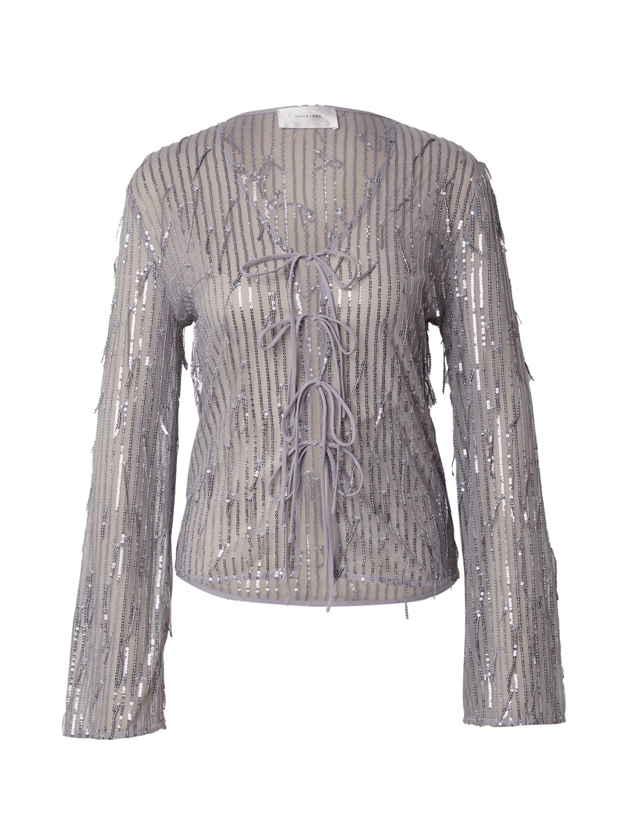 

Блузка Hosbjerg Madelin, цвет Grey/Silver grey