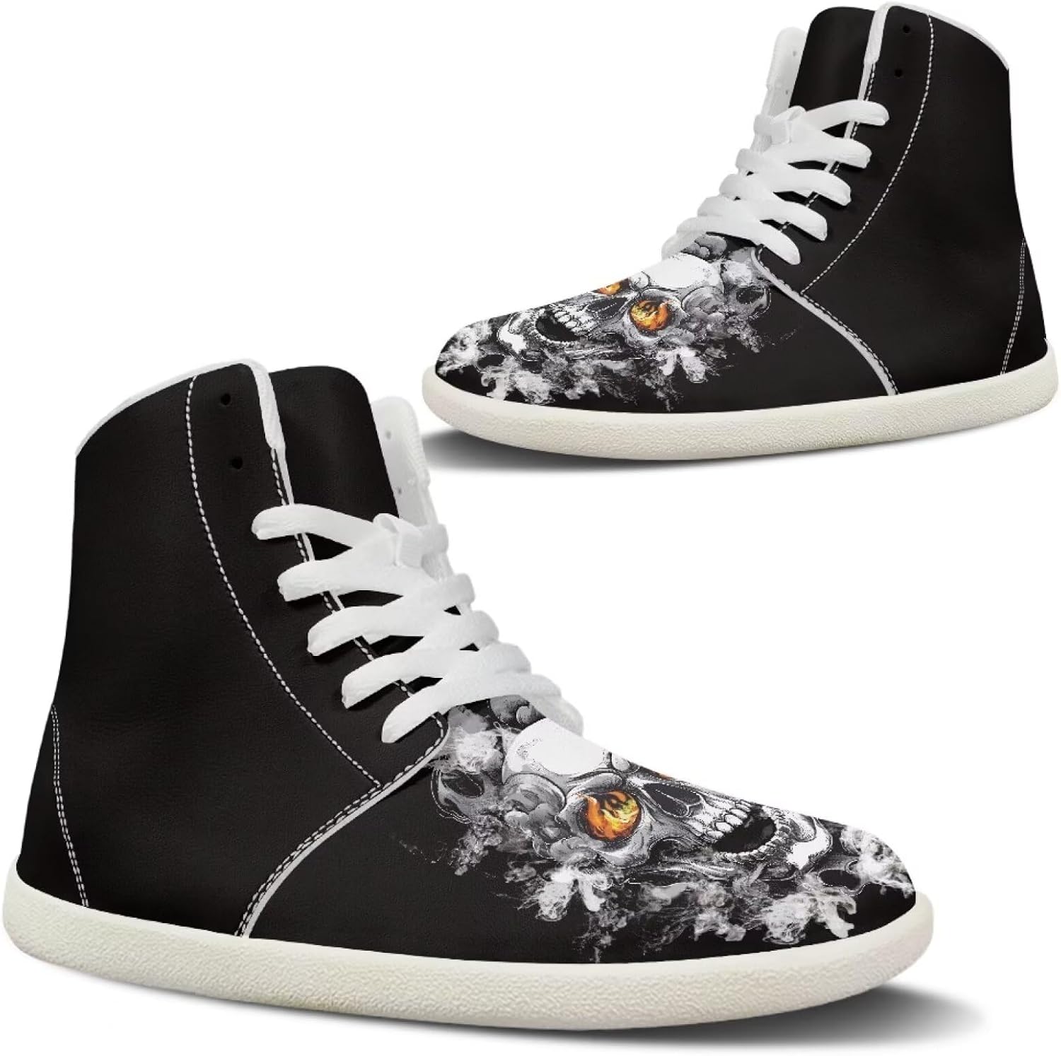 

Мужские модные кроссовки, комфортная платформа, повседневная обувь из искусственной кожи для взрослых, уличный треккинг, размеры США 5-14 Quxjehoe, Smoky Skull