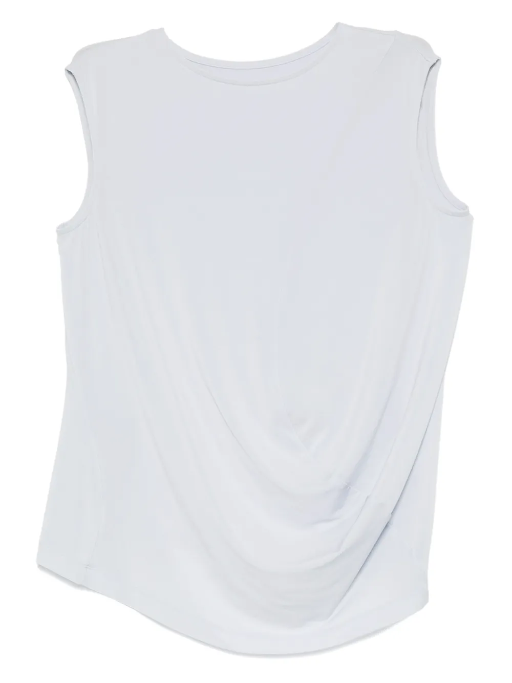 

Драпированный топ без рукавов Issey Miyake, синий