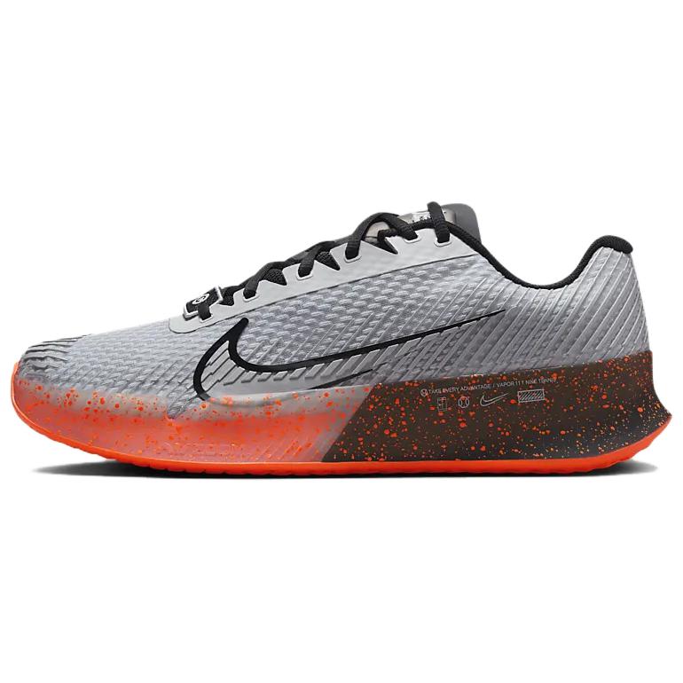 

Nike Court Air Zoom Vapor 11 HC Premium 'Pure Platinum Black Crimson' Белое золото/Черный/Оранжево-красный/Металлическое серебро