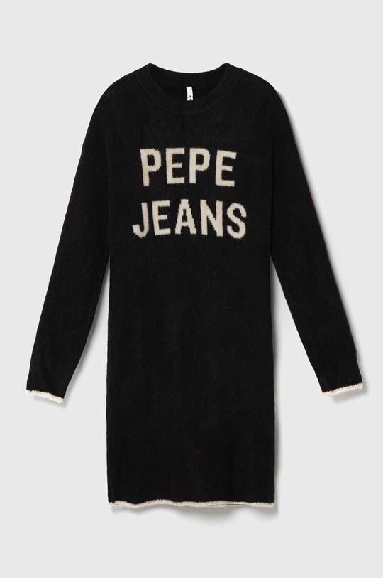 

Детское платье Pepe Jeans из смесовой шерсти, черный