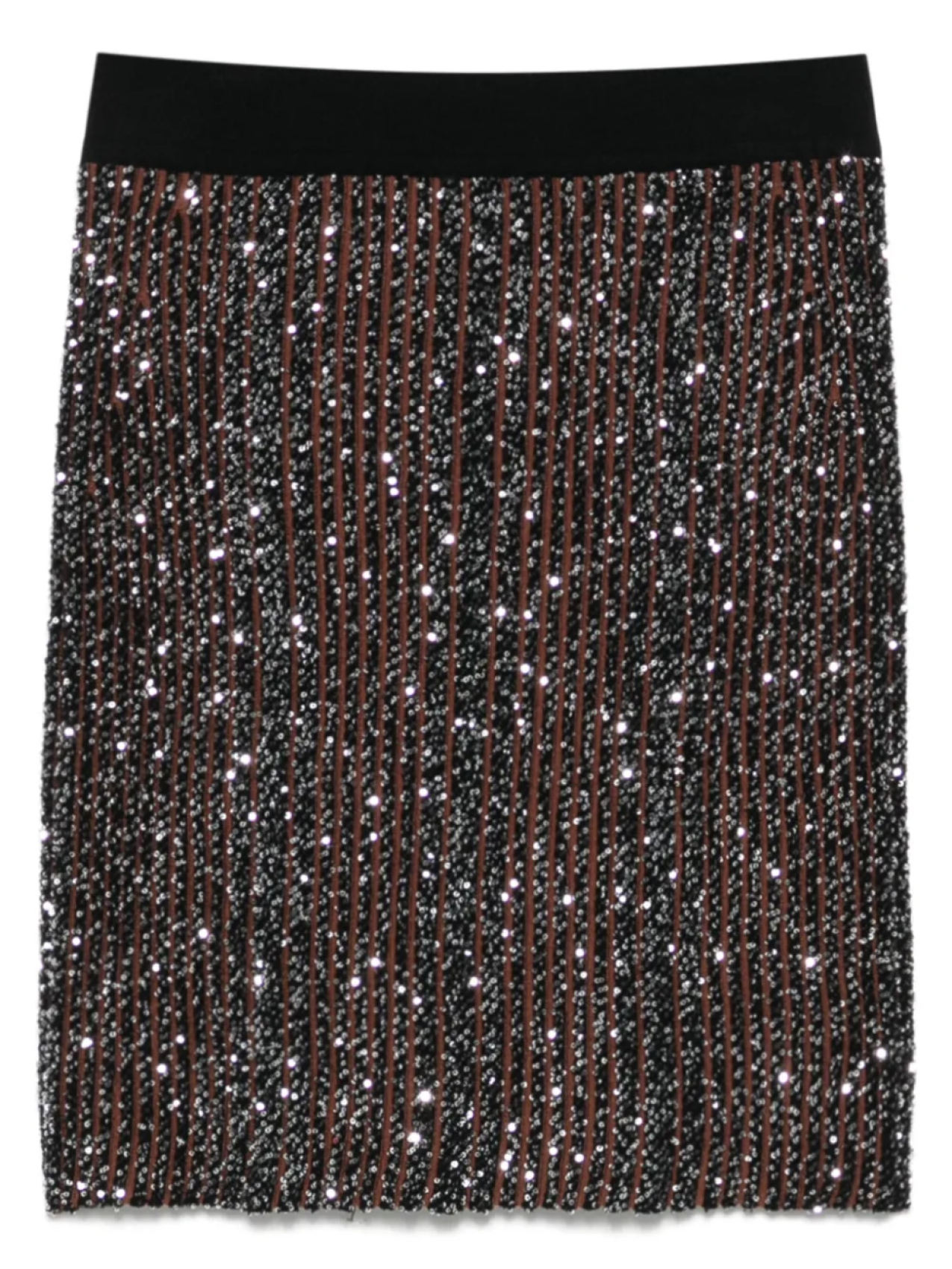 

Мини-юбка Missoni с пайетками, черный