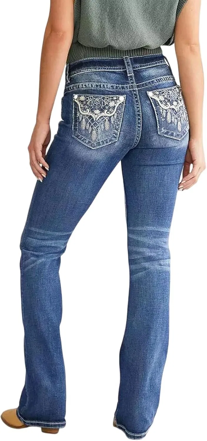 Джинсы клеш, stretch, Royal Blue — фото 2