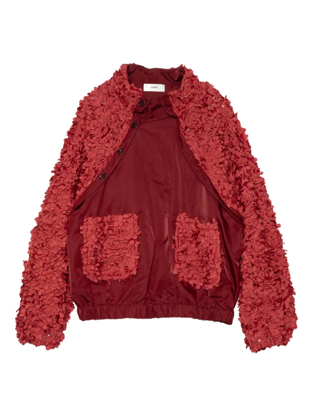 

Толстовка Flowy с цветочной аппликацией Muller Of Yoshiokubo, красный