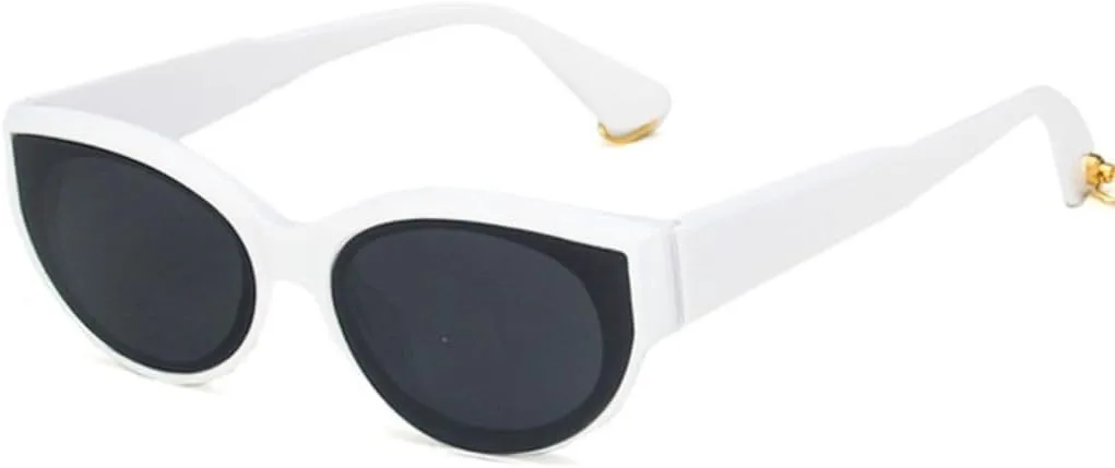 

Винтажные солнцезащитные очки «кошачий глаз» для женщин, маленькие солнцезащитные очки для мужчин, модные очки с защитой от УФ-излучения UV400 TOIPASTN, C6