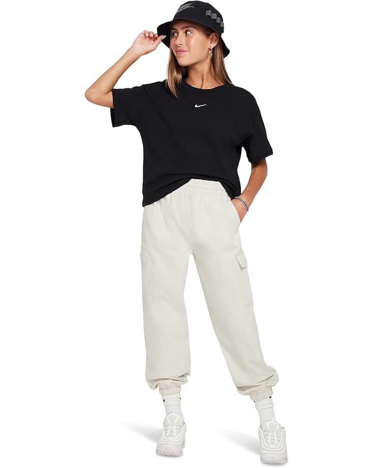 Футболка Nike Kids Sportswear Essential Boxy T-Shirt, черный — фото 4