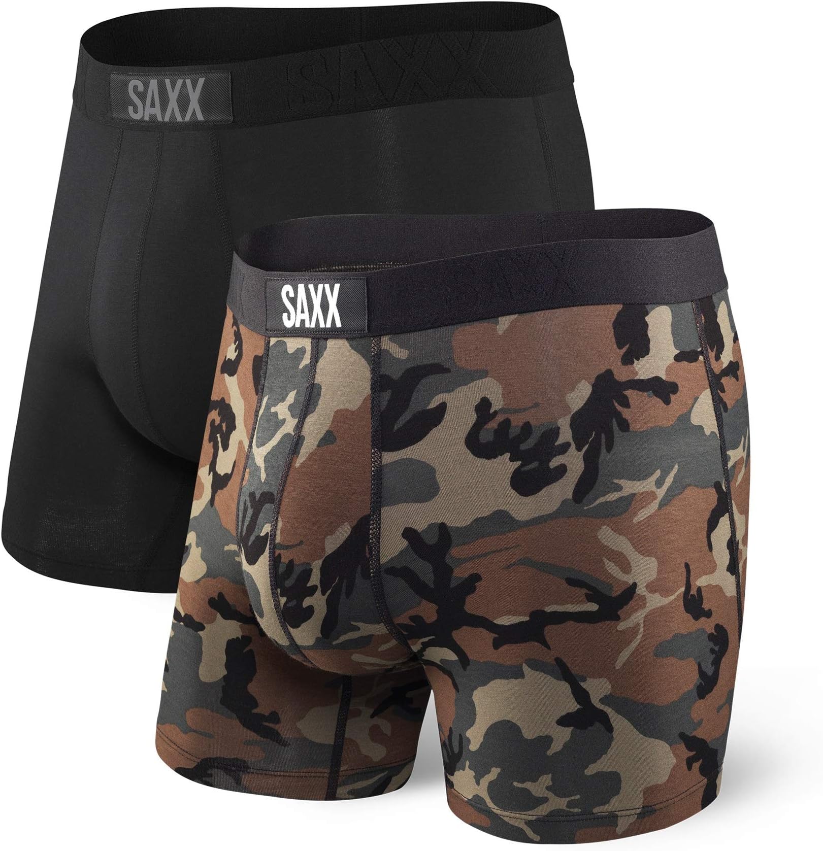 

Комплект трусов-боксеров Vibe, 2 шт. SAXX UNDERWEAR, цвет Black/Wood Camo