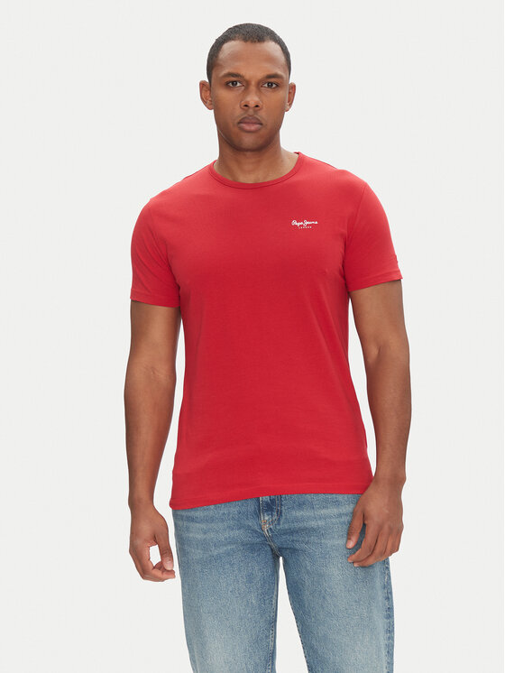 

Облегающая футболка Original Basic PM508212 Pepe Jeans, красный