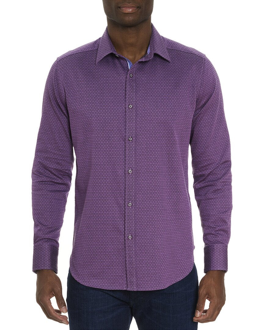 

Тканая рубашка Robert Graham Metro, фиолетовый