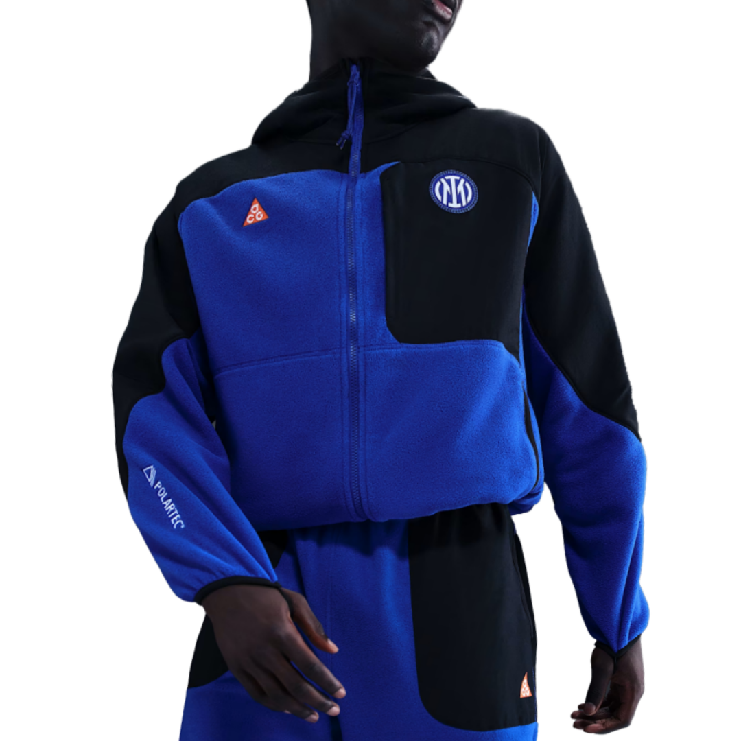 Куртка FC Internazionale Milano ACG 'Wolf Tree' Plus SE Velvet feel для мужчин Nike, черный/ultra синий/safety оранжевый/белый — фото 3