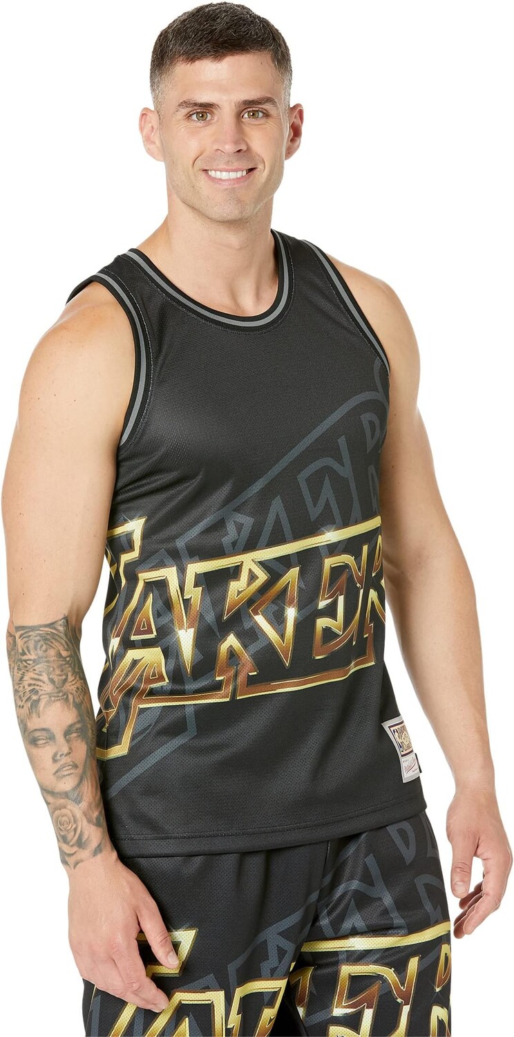 

Майка Mitchell & Ness NBA Big Face 4.0 Fashion Tank Lakers, черный