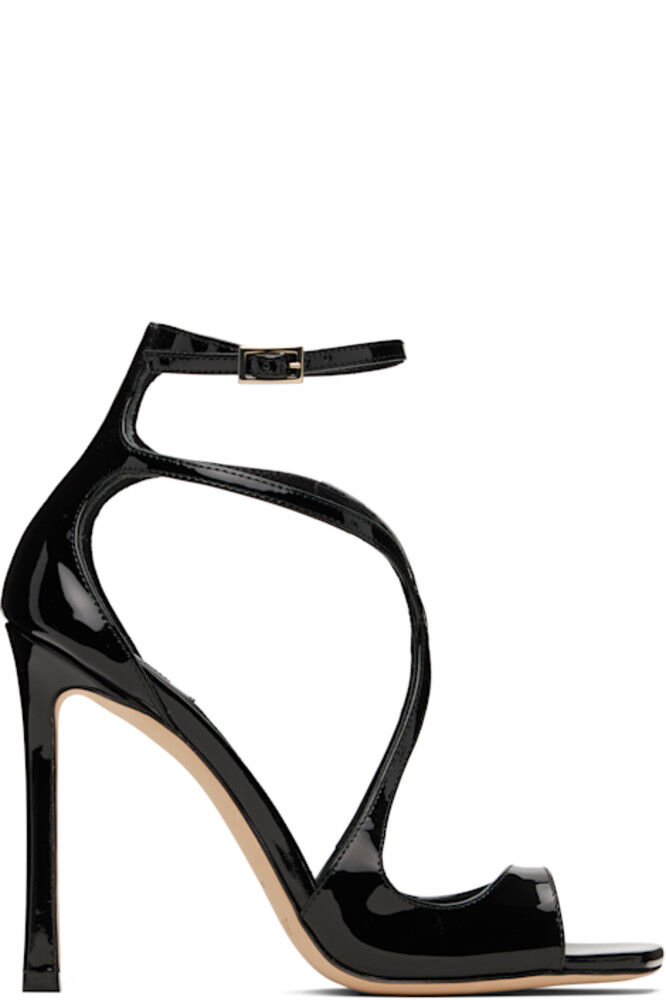 Черные босоножки на каблуке Azia 110 Jimmy Choo