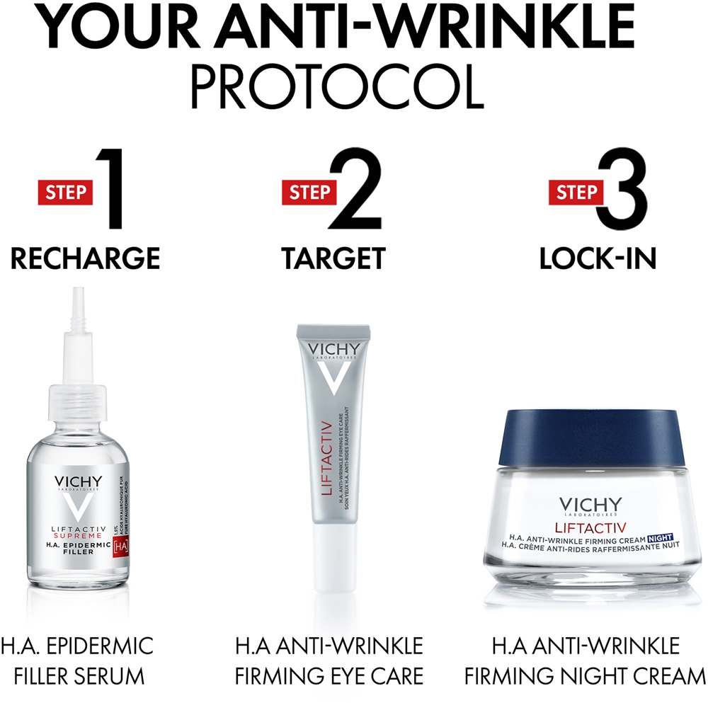 Крем для лица SPF VICHY Ночной антивозрастной укрепляющий Liftactiv Supreme с укрепляющим эффектом — фото 4