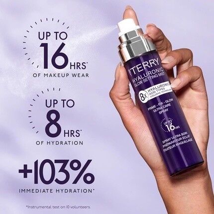 By Terry Hyaluronic Glow Setting Mist Ultra Care Спрей Prime Fix Glow, стойкий на весь день, 100 мл, 3,5 жидких унции — фото 3