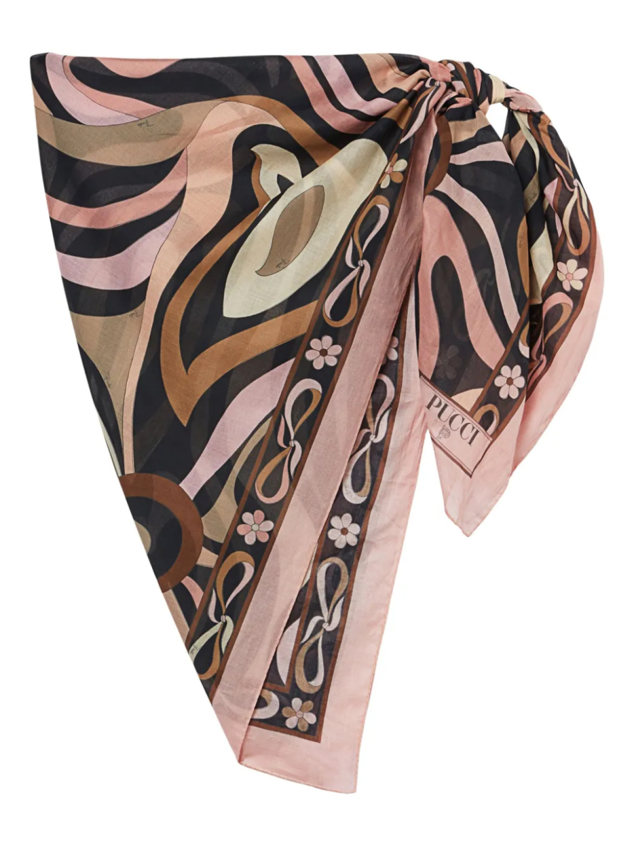 

PUCCI Marmo саронг, черный