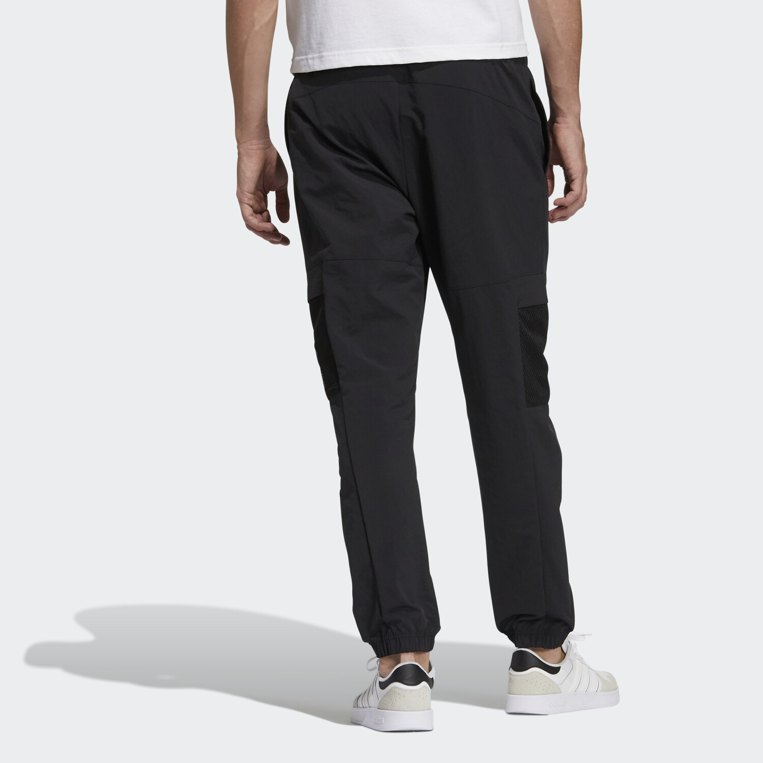 Трикотажные спортивные штаны мужские черные Adidas Neo, черный — фото 4