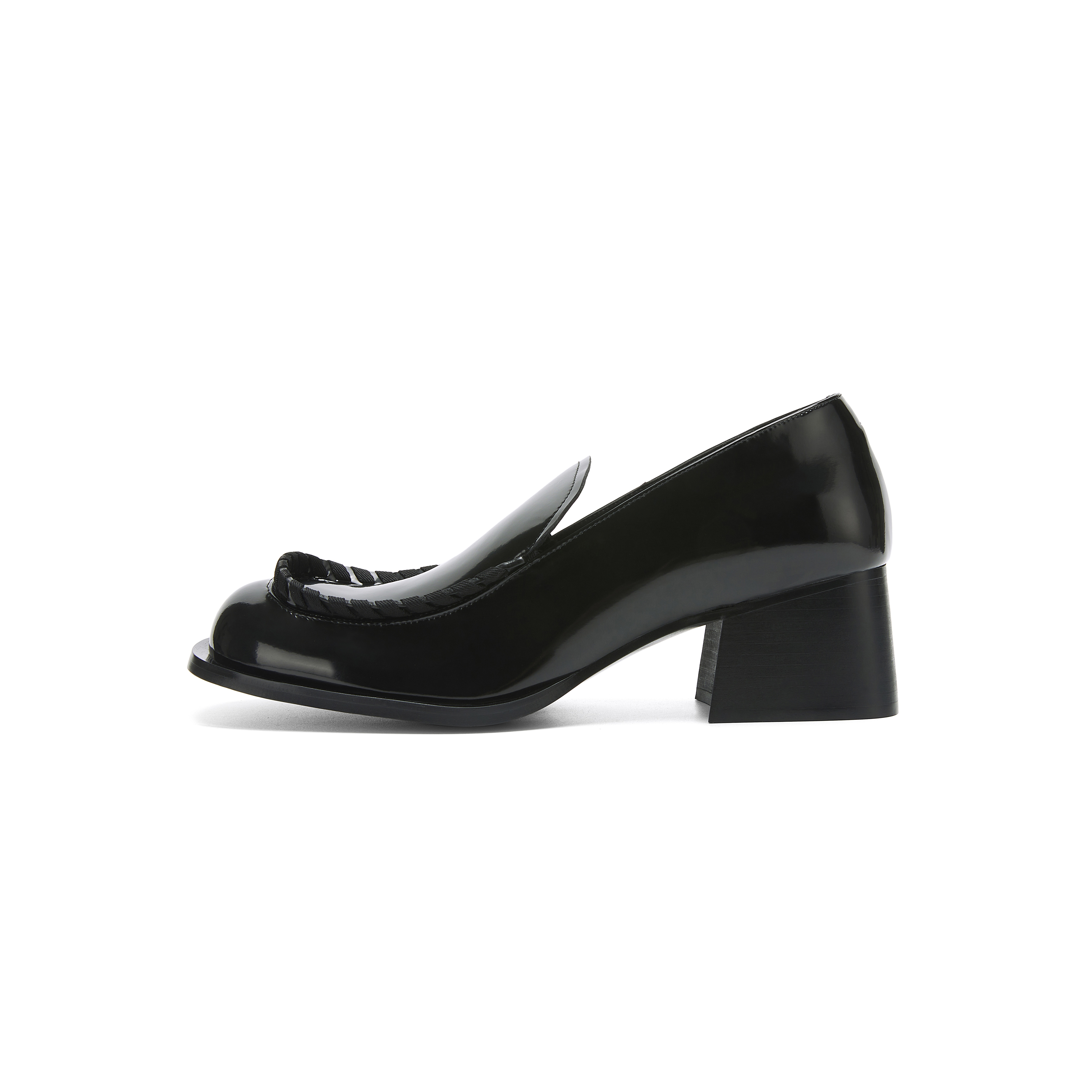 Низкие лоферы унисекс черные Untitlab, Black