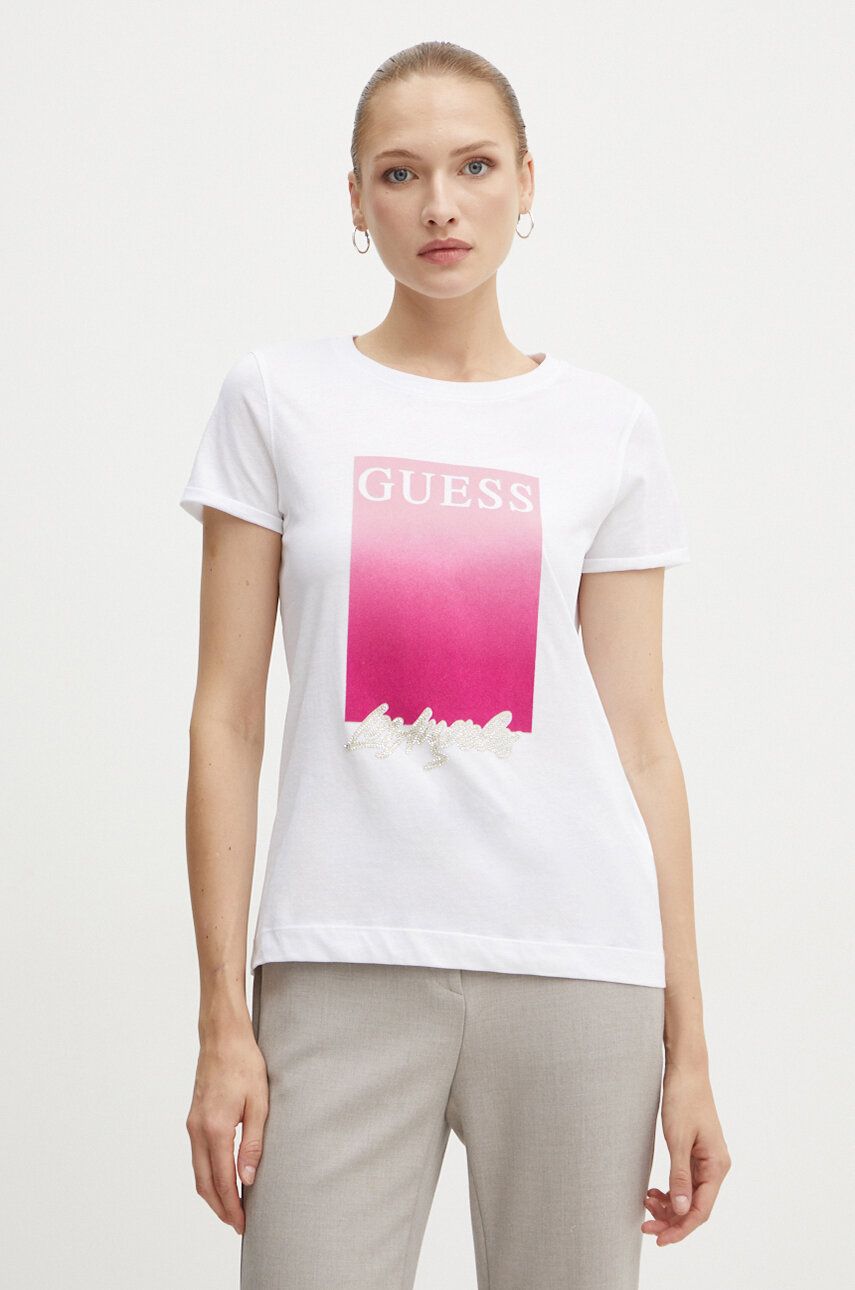 

Футболка Guess из хлопка, белый