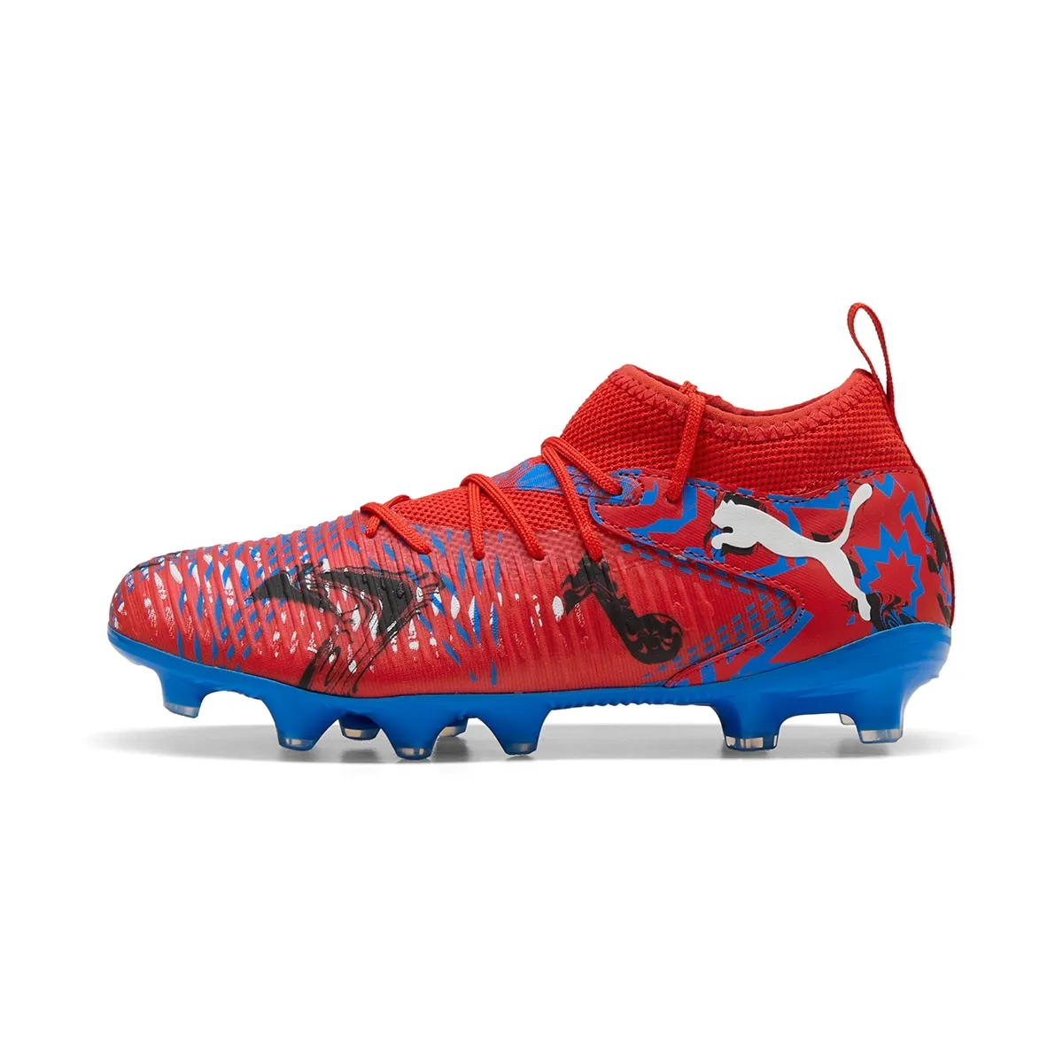 Бутсы унисекс FUTURE 8 MATCH PLAYMAKERS FG/AG Jr Puma, красный — фото 4
