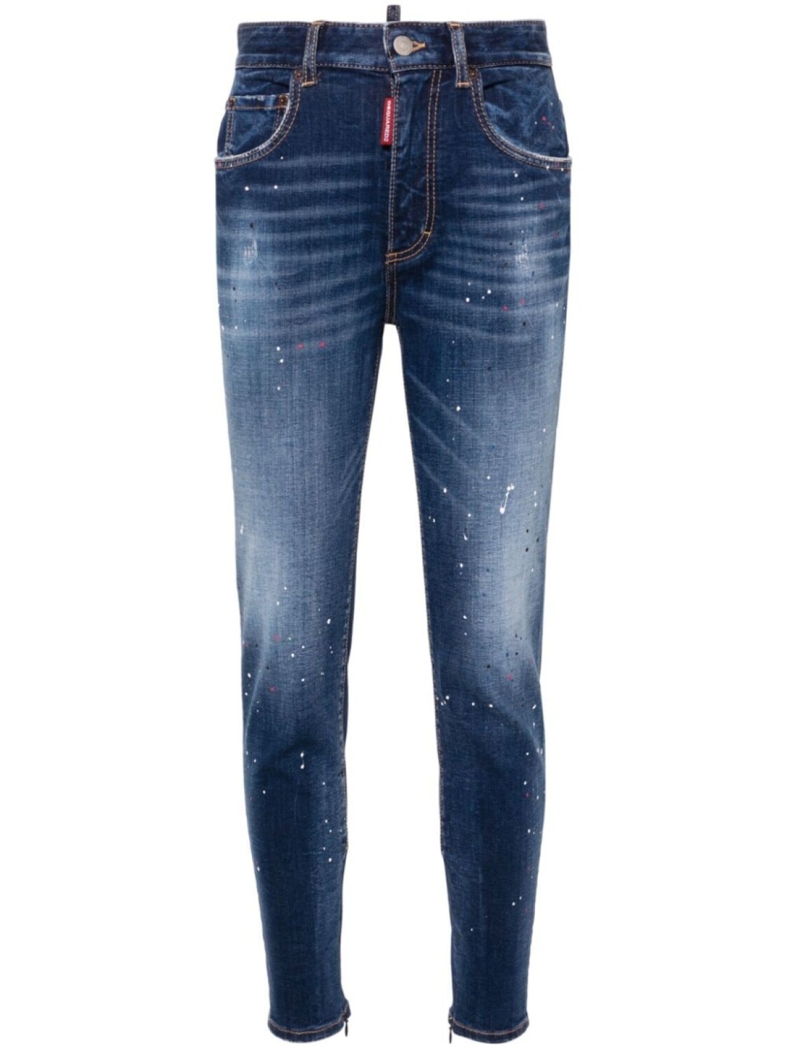 

Dsquared2 джинсы скинни Twiggy с завышенной талией, синий