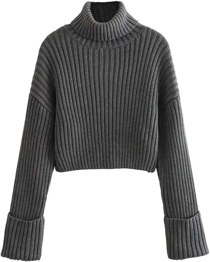 

Универсальный свитер с длинным рукавом и высокой талией DFWZMQTG