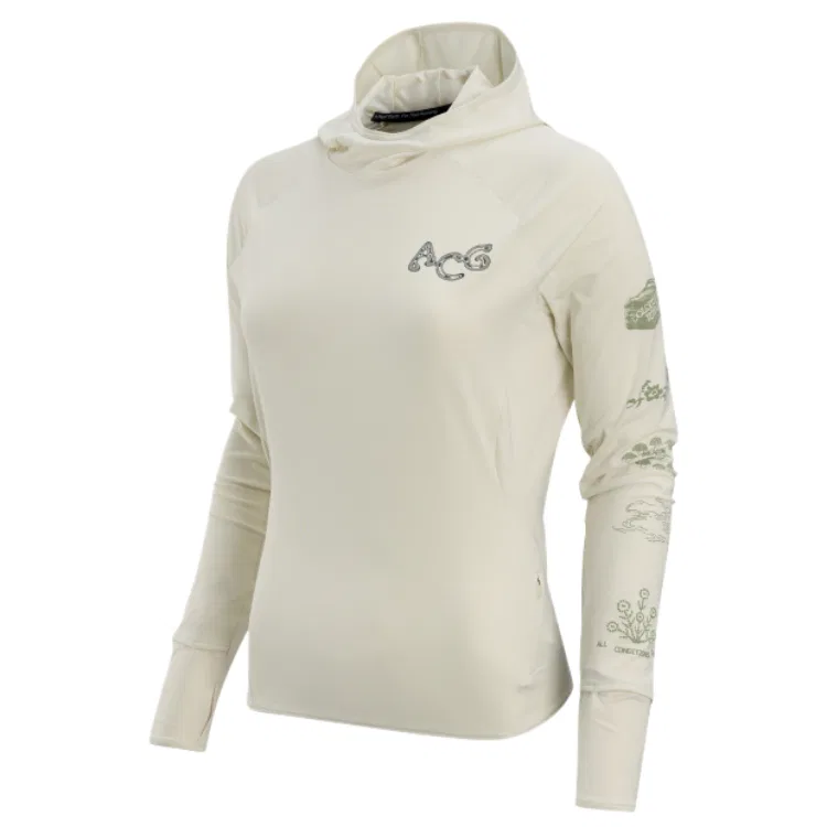 Женская беговая куртка с капюшоном Solar Chase Dri-FIT UV Protection Nike, Sea Glass/Sea Glass/Summit White