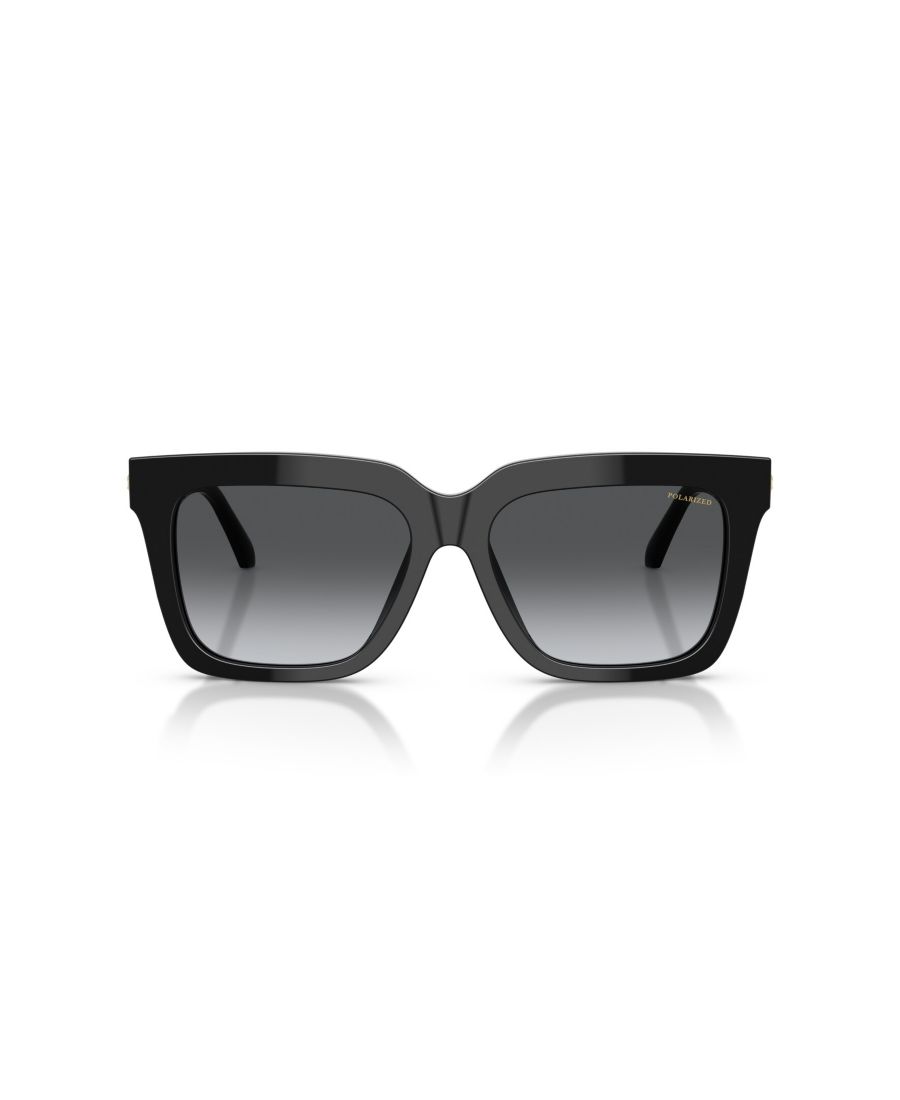Женские поляризованные солнцезащитные очки, VE4498 Versace, Black, Gray — фото 3