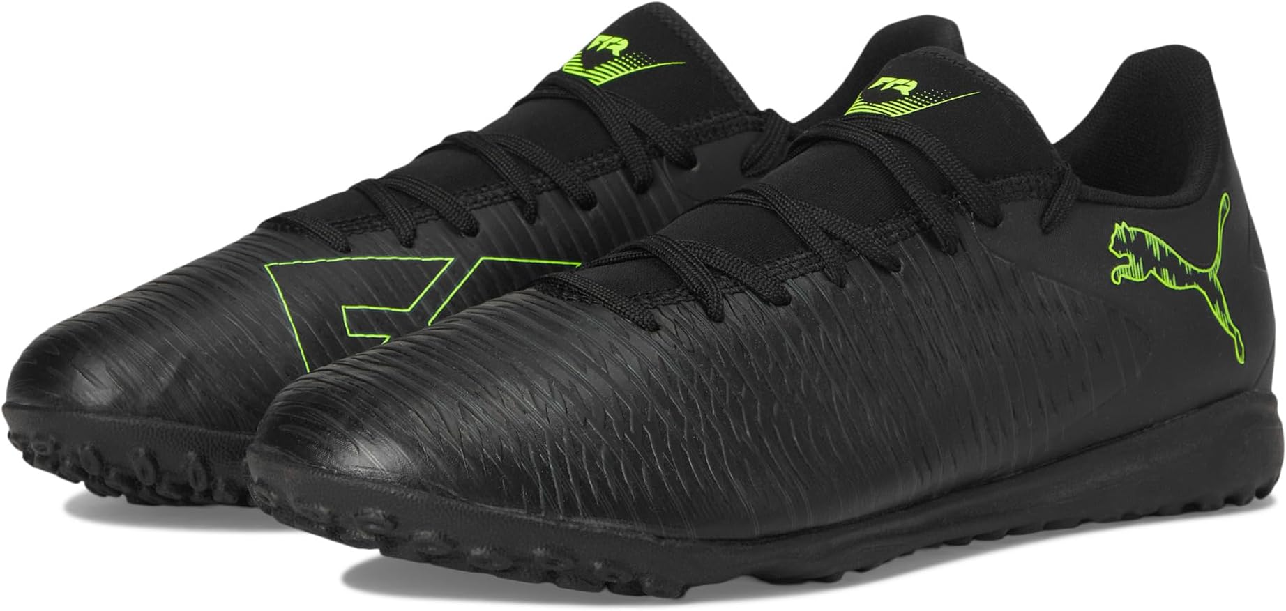 

Кроссовки PUMA Future 8 Play Turf Trainer Soccer Cleats, цвет Black/Fizzy Light/Green Terrain