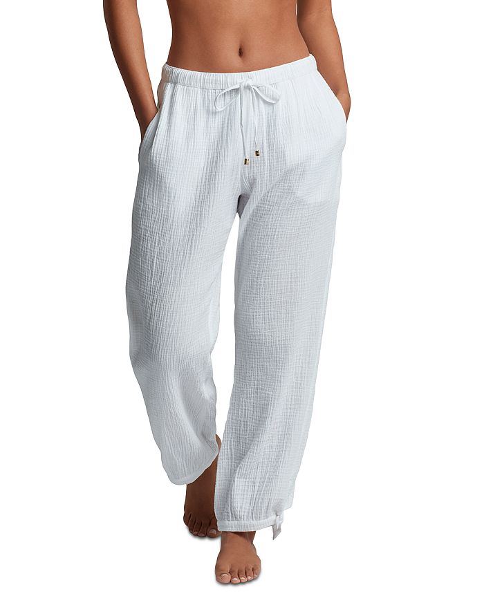 

Штаны-кардиган из двойного муслина Ralph Lauren, белый