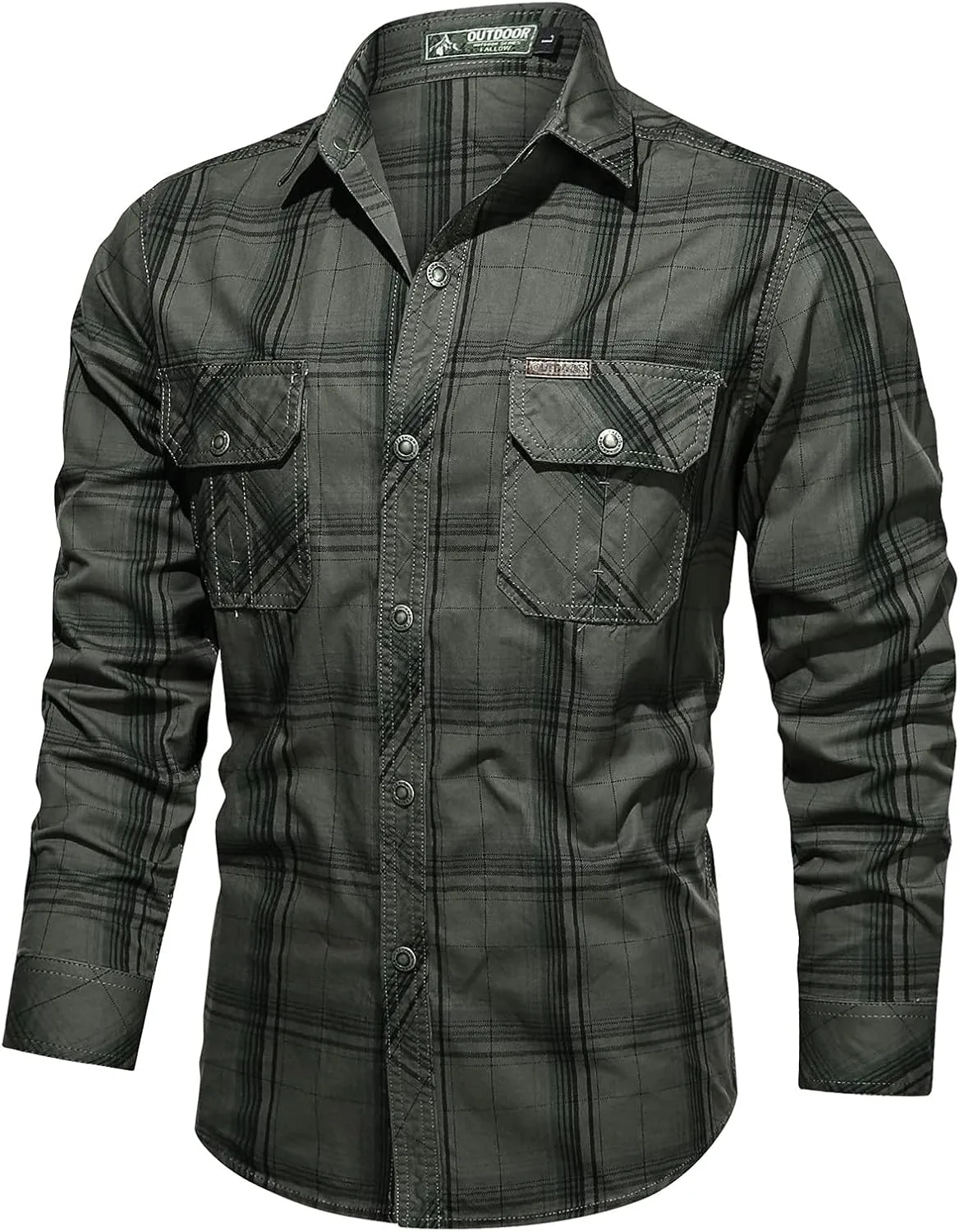 

Мужская рубашка карго с длинным рукавом