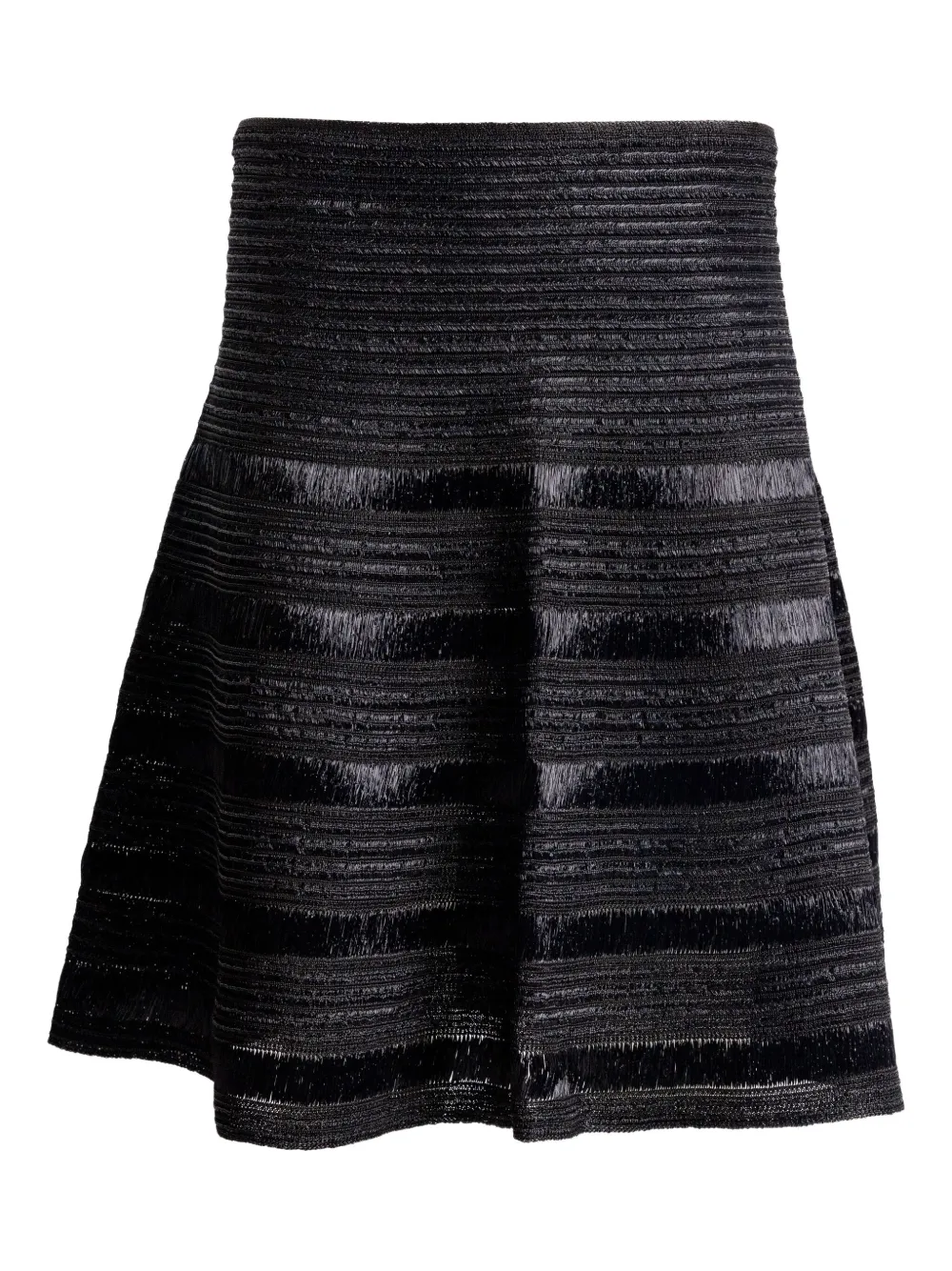 

Мини-юбка в рубчик Alaïa, черный