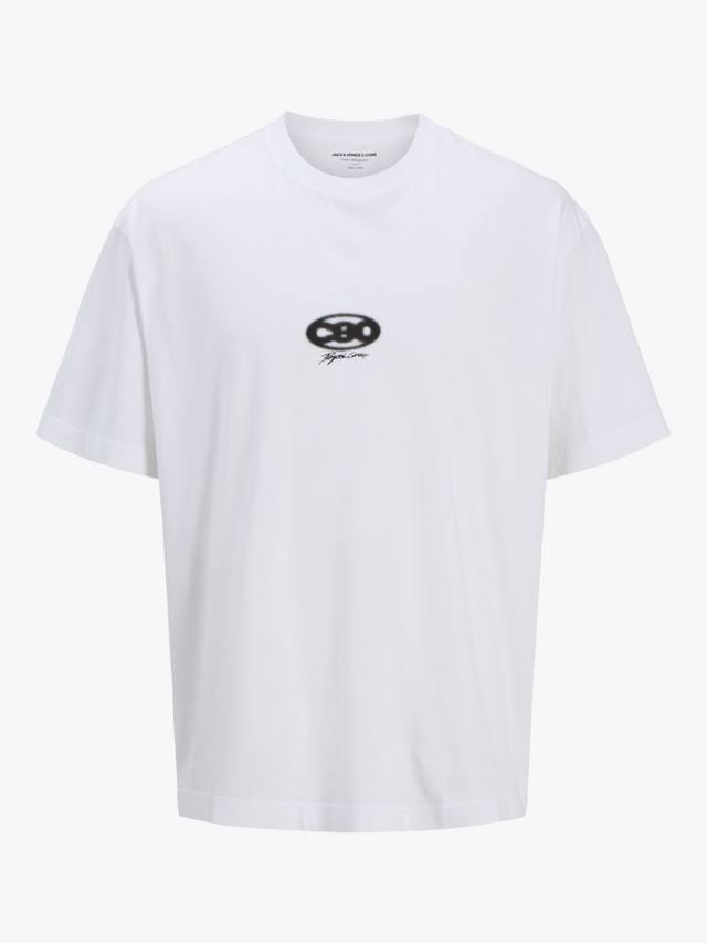 

Детская футболка с принтом короткий рукав Jack & Jones, Bright White