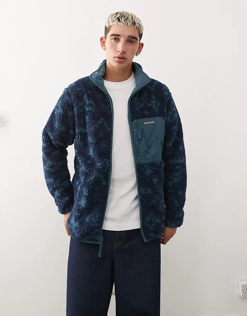 

Двусторонний флис Columbia Winter Pass синего цвета