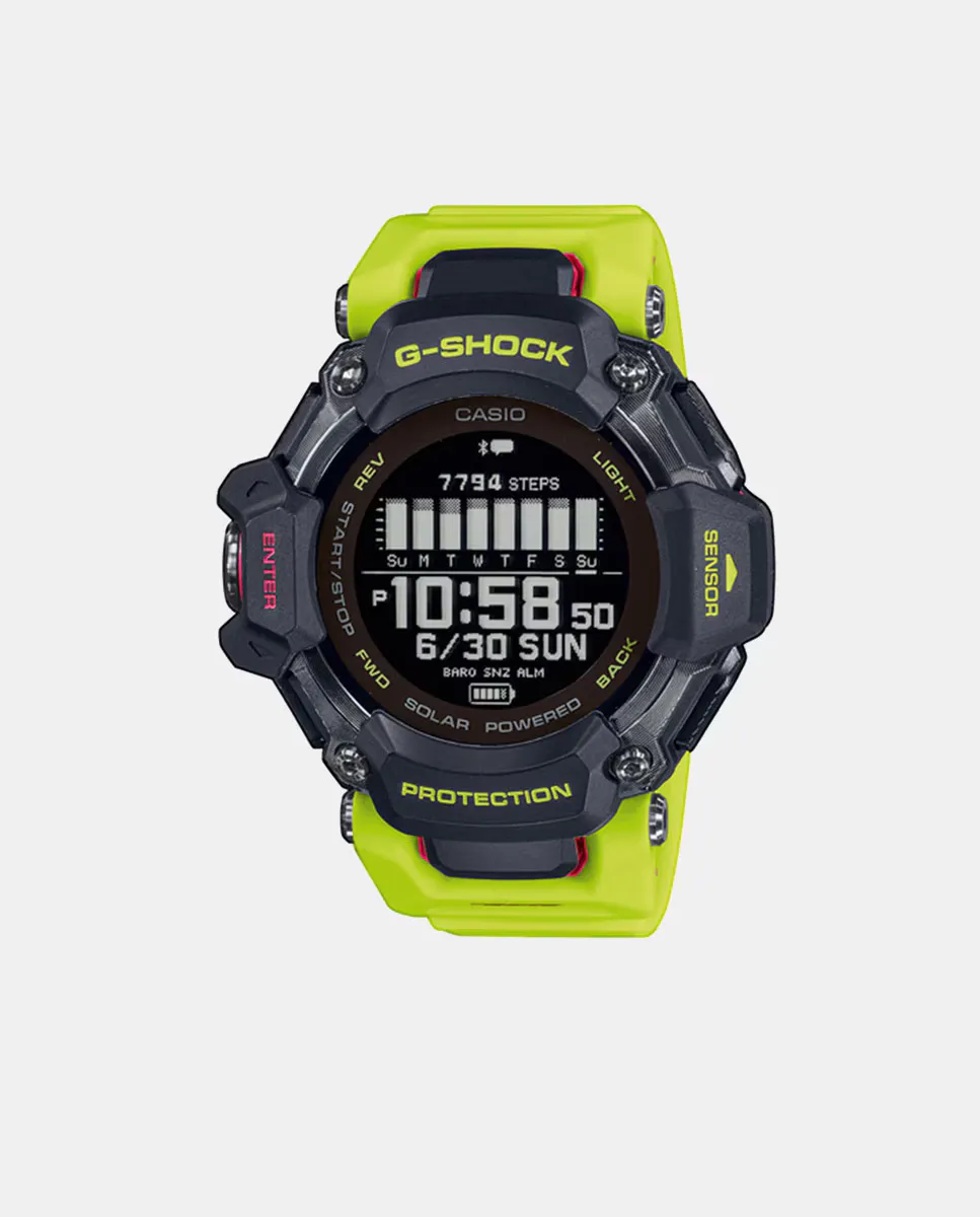 

G-Shock GBDH20001A9ER Солнечные цифровые мужские часы из желтой смолы Casio, желтый