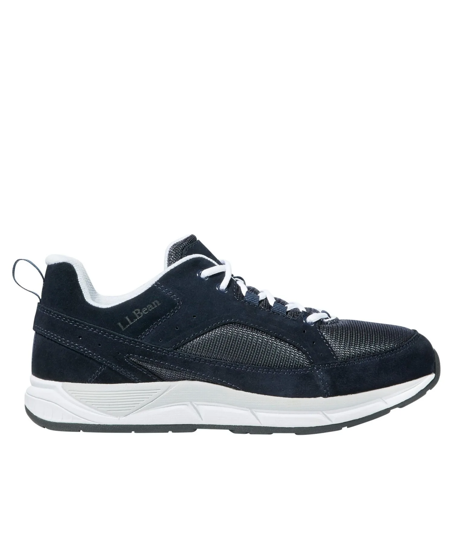 Мужские кроссовки L.L.Bean Bean's Comfort Fitness Walking из замши и сетки тёмно-синие