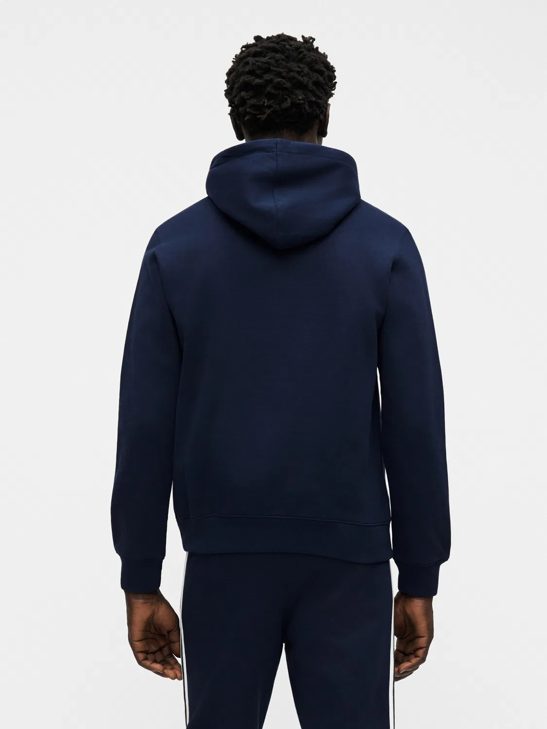 Толстовка Adidas Originals Trefoil Essentials темно-синего цвета — фото 4
