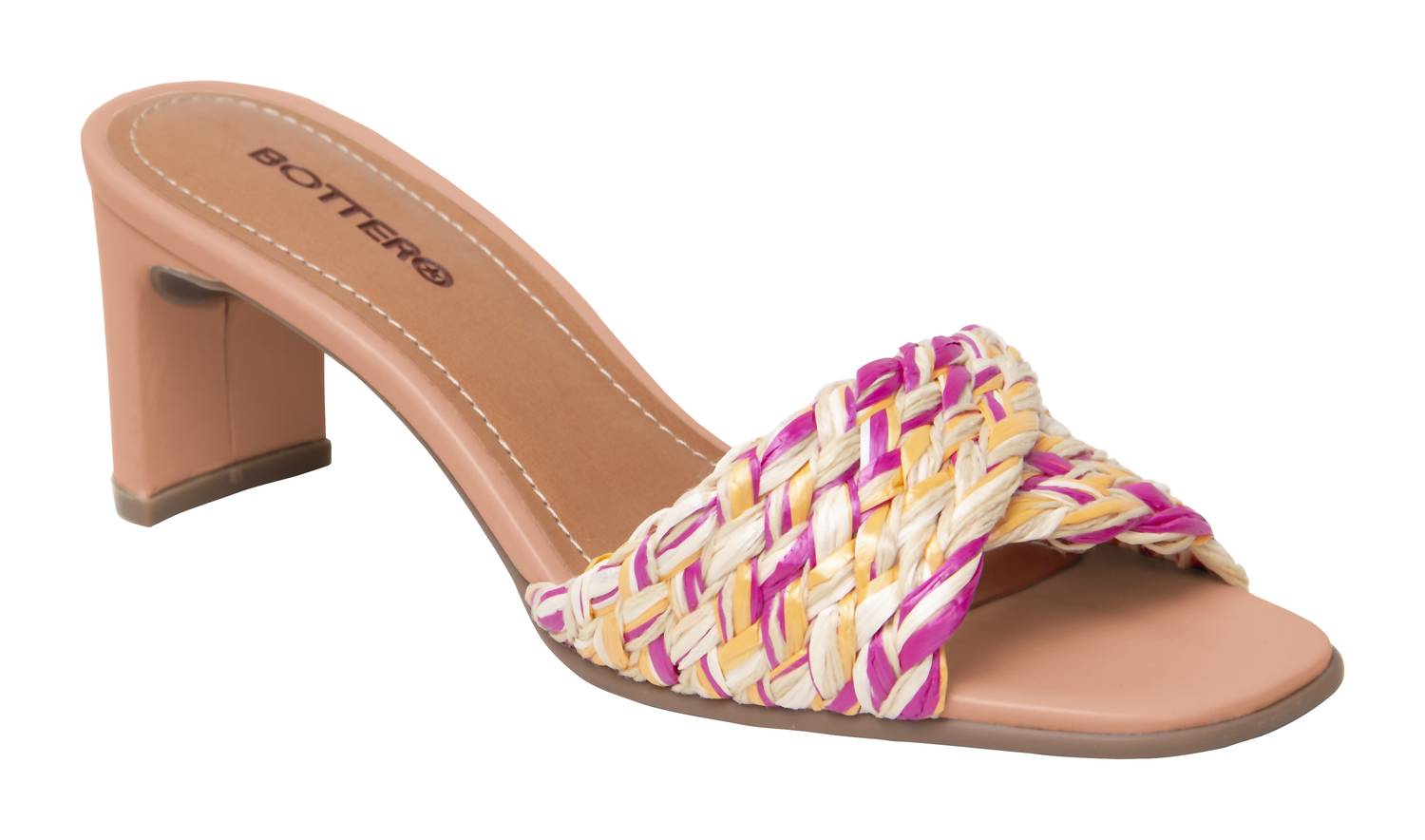 Capa Salto Raffia Shoe In Multi Bottero