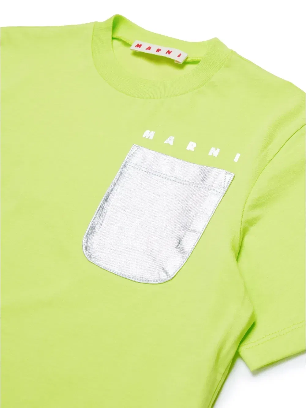 Футболка с логотипом Marni Kids, зеленый — фото 3