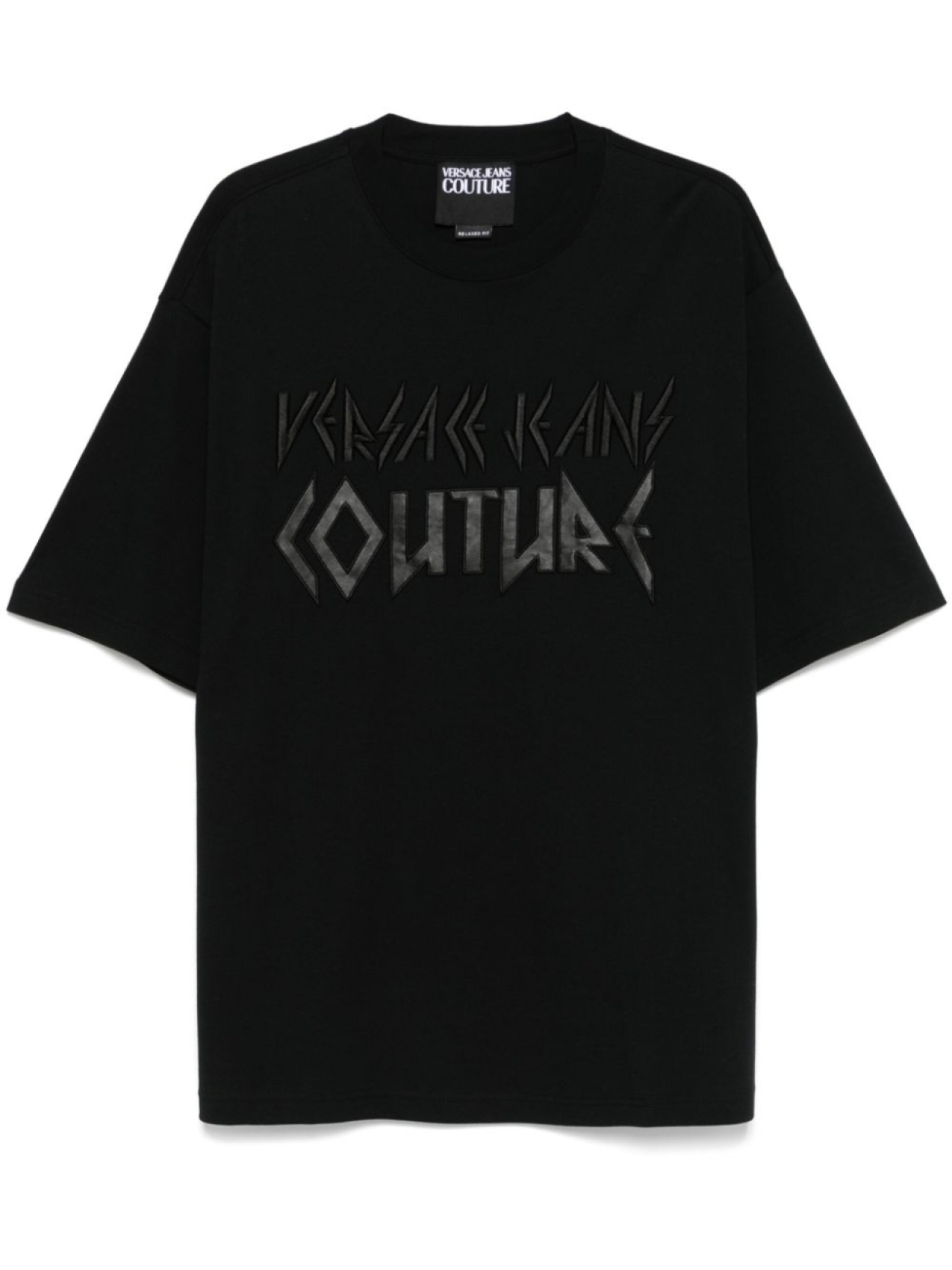 

Versace Jeans Couture футболка с вышитым логотипом, черный
