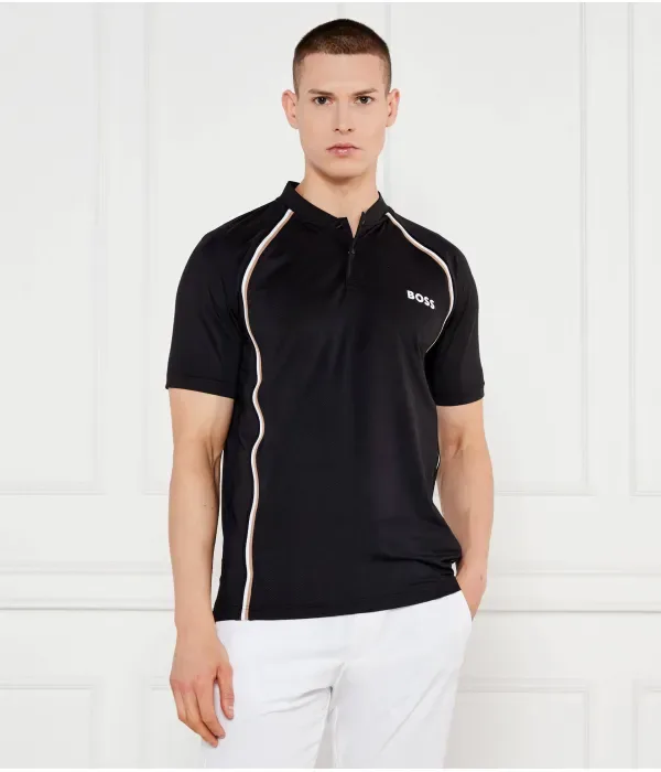 Поло Pariq TOC Mesh slim fit Boss Green, черный