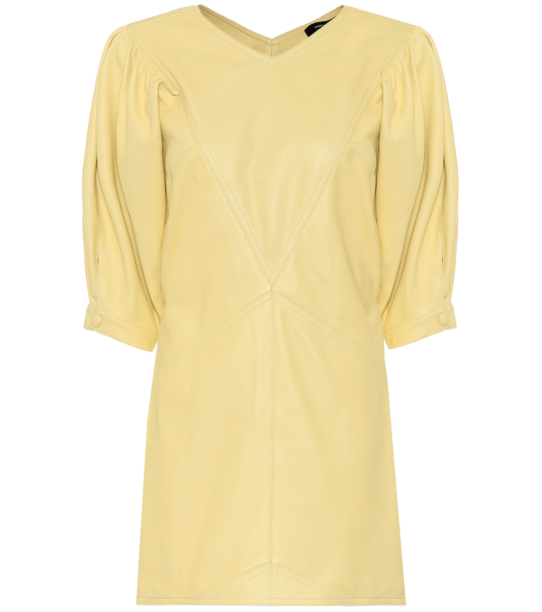 

Кожаное мини-платье Xadela Isabel Marant, Light Yellow