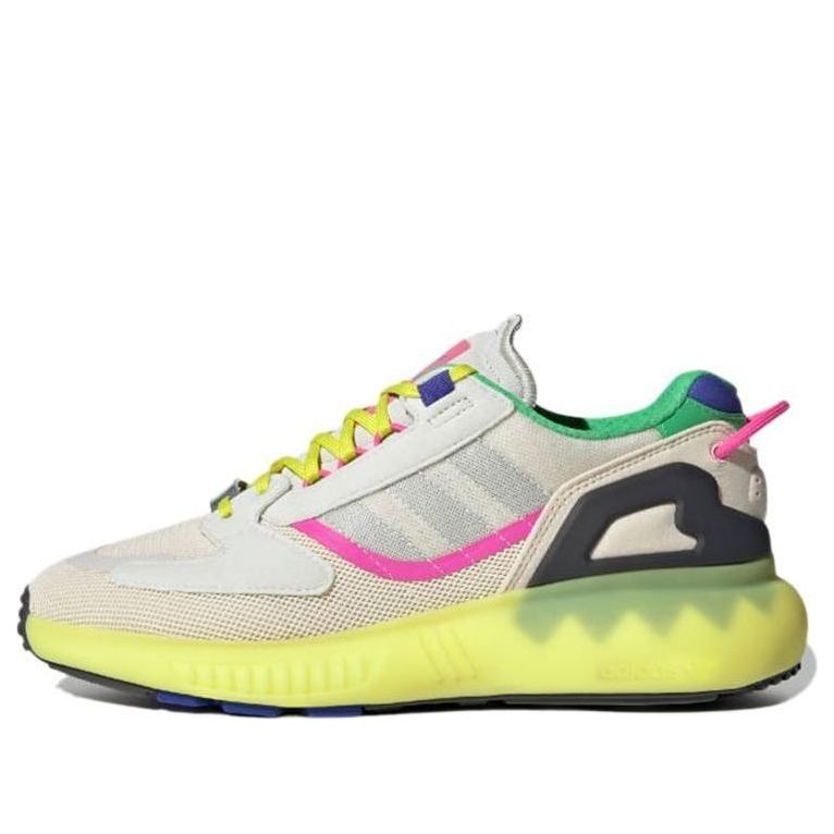 

Кроссовки (WMNS) adidas ZX 5000 Boost 'Wonder White Acid Yellow' GV7704, белый