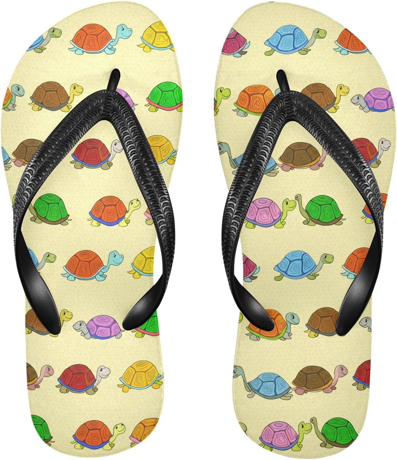 

Пляжные летние повседневные сланцы Color Turtle для женщин и мужчин Kfbe