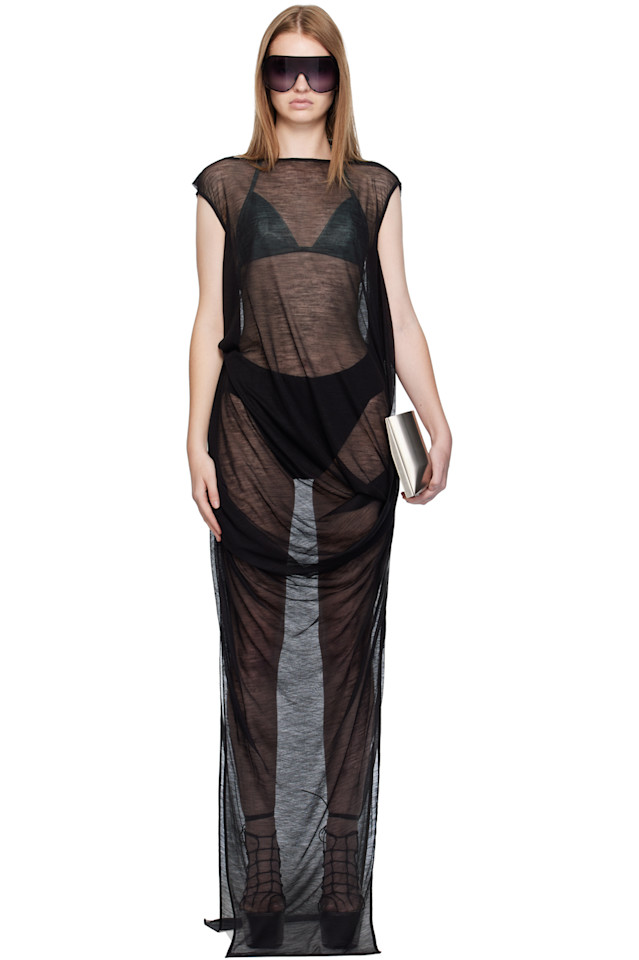 

Платье макси Concordians nouveau Rick Owens, черный