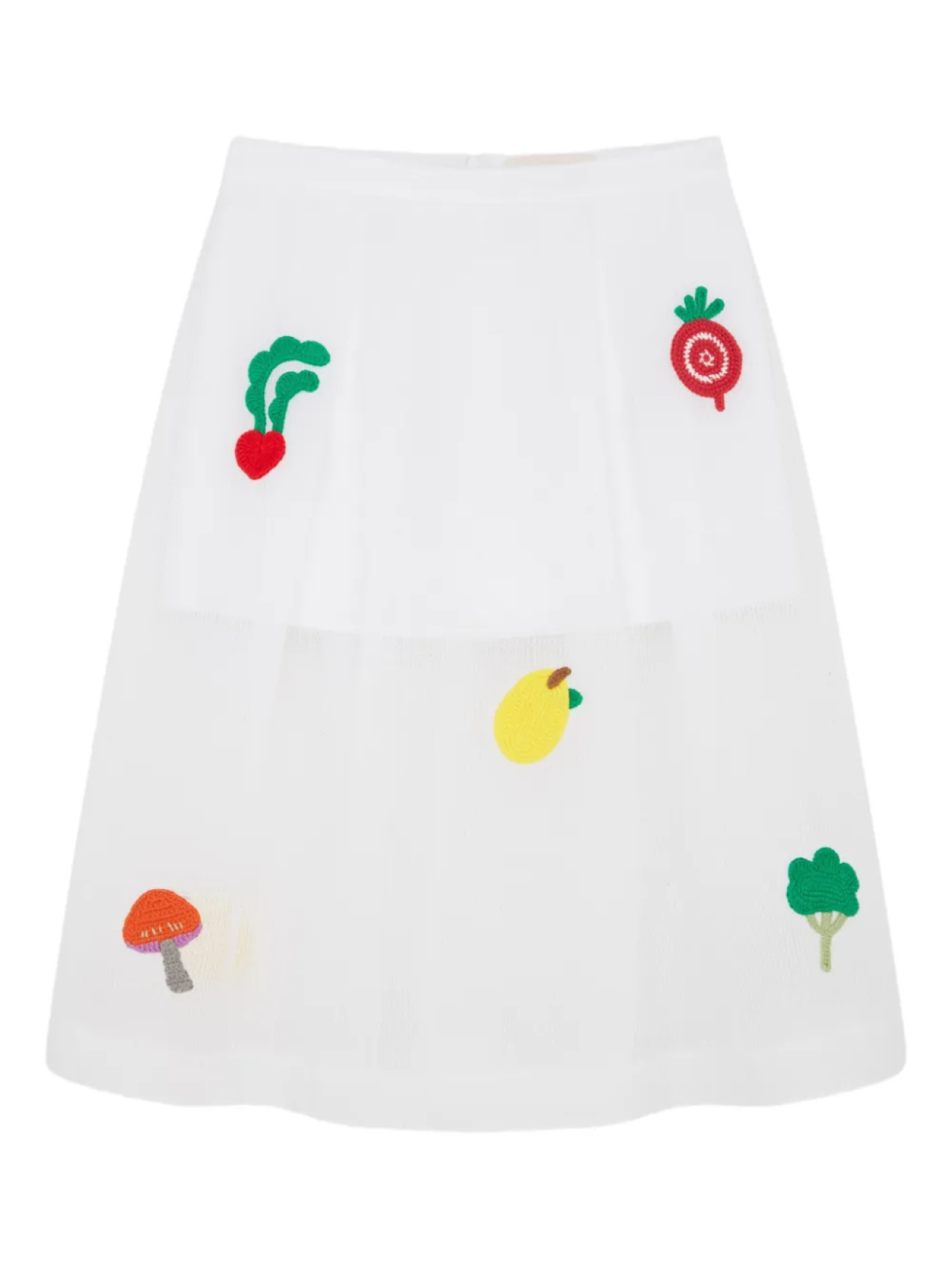 

Вышитая мини-юбка Mira Mikati, белый