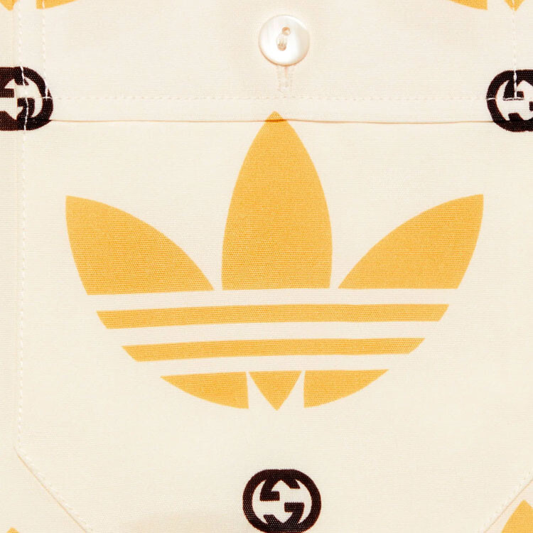 Мужская рубашка Adidas X, желтая Gucci, желтый — фото 2